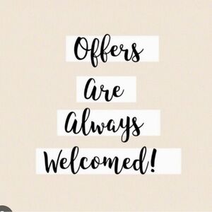 Offers are welcome!!🤗